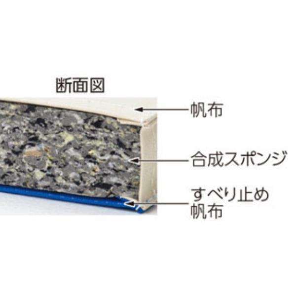 体操マット 運動マット スポーツマット T-1702 合成スポンジマット 5cm厚 6号帆布・すべり止め付 150×600×5cm  送料ランク(13) (TOL) (Q41CD)の画像