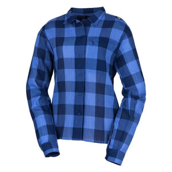 人気no 1 シャツ レディース 長袖シャツ チェックシャツ Washi Shirt Ls W Medium Blue Jsm