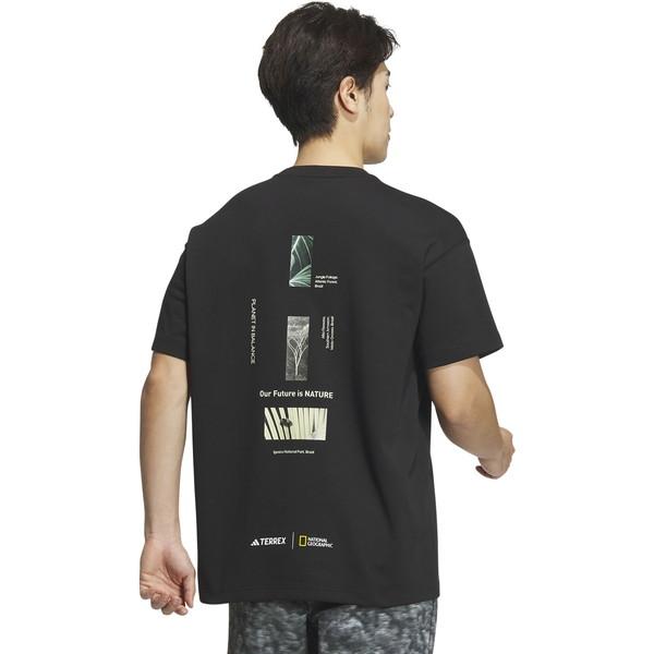 Tシャツ メンズ 半袖 M TERREX NATGEO グラフィック Tシャツ BLK  (ADS)｜fieldboss｜04