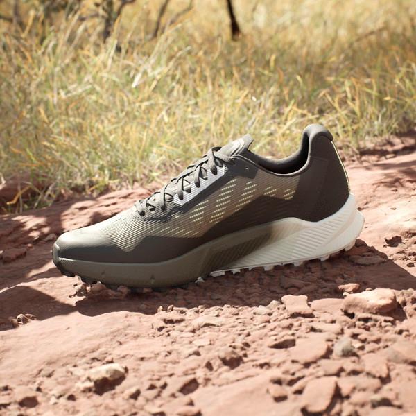 トレイルランニングシューズ ゴアテックス ランニングシューズ Terrex Agravic Flow GORE-TEX Trail Running 2.0 オリーブストレータ/ワ  (ADS)｜fieldboss｜05