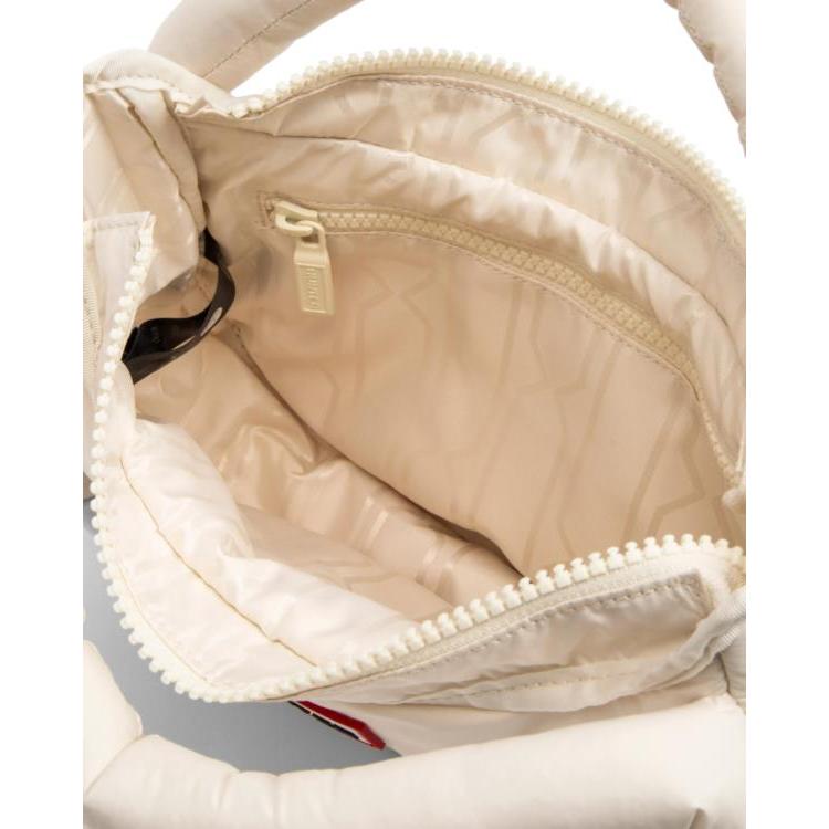 HUNT☆Framed Puffer Midi Hobo - White Willow