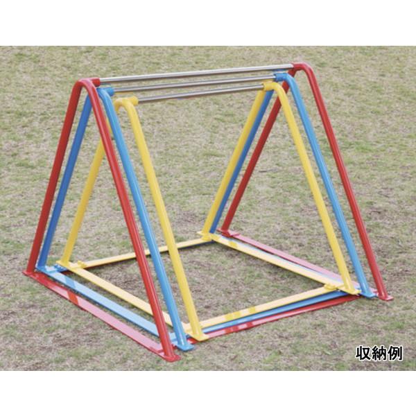 鉄棒 1人用 据置式 A-51R 据置式一人用鉄棒 大 赤 送料【お見積】 (AKB)の画像