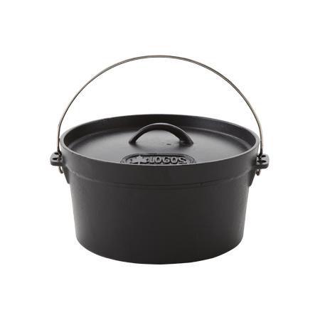 鍋 なべ ダッチオーブン IH 対応 オーブンパン グリル フライパン キャンプ バーベキュー BBQ SL 10inch ディープ バッグ付 ( HN195214 / 81062229 ) (Q41CD)