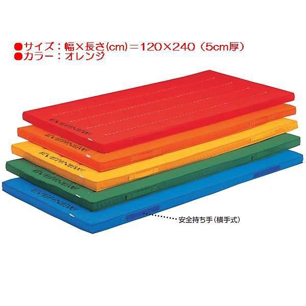 スポーツ 体操 保護 エコ・カラーマットすべり止付枚オレンジ EKM007 送料ランク(ア) (ENW) (Q41CD)