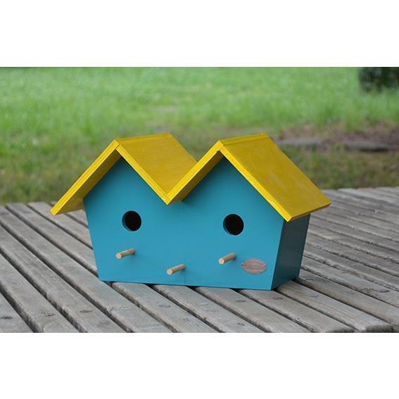 レビューで送料無料 T 2型 ツイン 巣箱 野鳥の巣箱 シジュウカラ 日本製 ガーデニング 庭 驚きの値段 Studiostodulky Cz