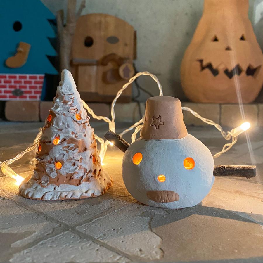 冬 飾り 置物 クリスマス ディスプレイ 陶器製 もみの木 と 雪だるま セット 1点限り テラコッタ製 クリスマス Trc Tree Snowman フィールドファイン 通販 Yahoo ショッピング