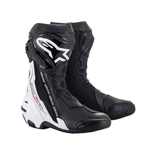 Alpinestars SUPERTECH-R v2 BOOT BLACK/WHITE ライディングブーツ