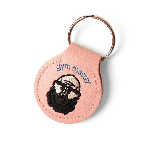GYM MASTER ジムマスター G821649 ハッピー刺繍コインキーホルダー ピンク GYMMASTERG82164921