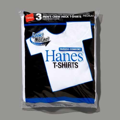 Hanes ヘインズ HM2115G アオラベルクルーネックTシャツ 3枚組 ホワイト｜fieldhill｜02
