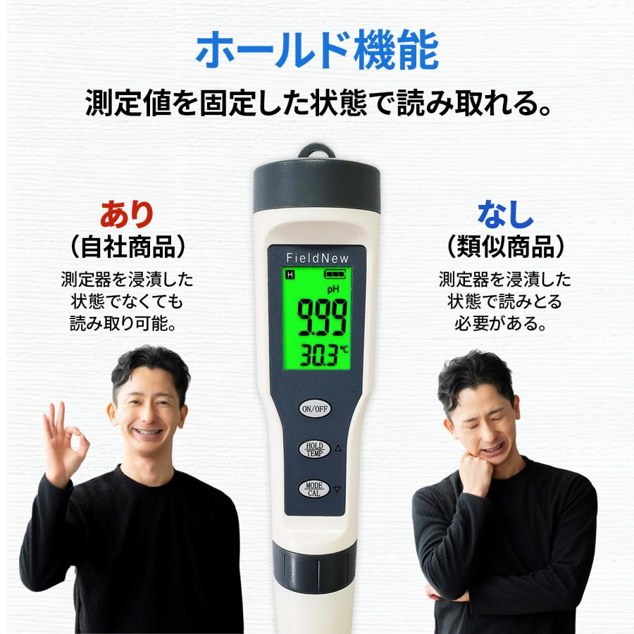 ☆4.6超】【国内検品済】pH測定器 水質測定器 pH・EC・TDS・温度 防滴