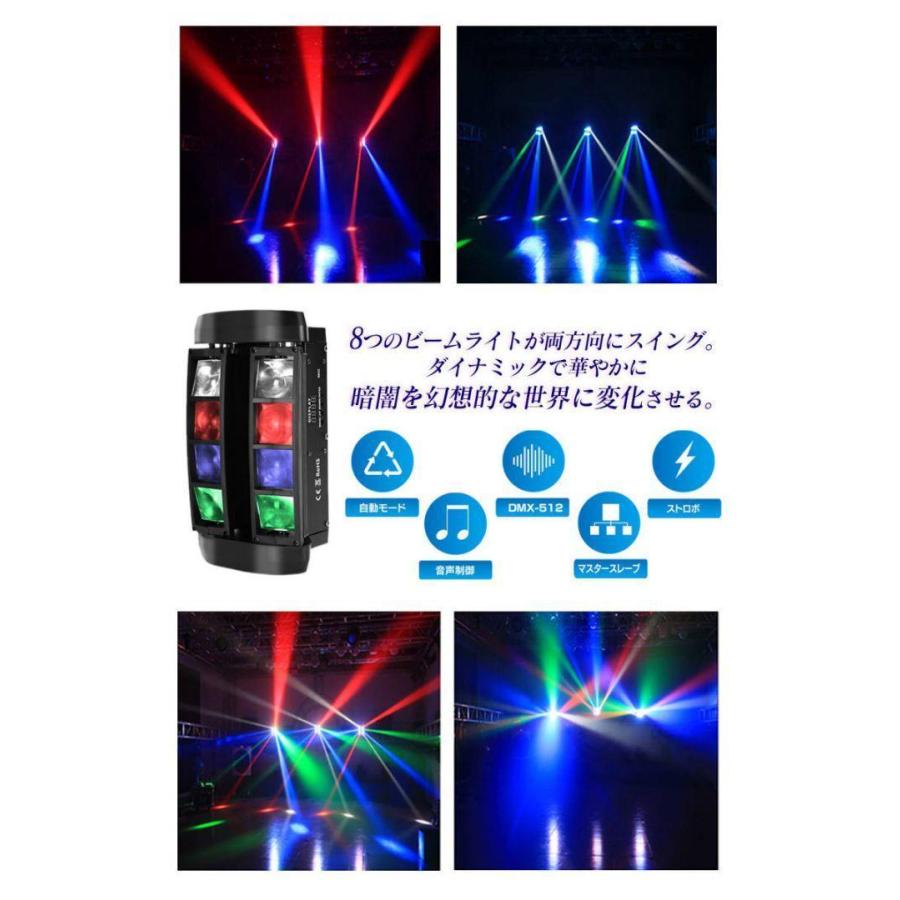 スパイダーライト　パーティライト　LED ストロボ　説明書付き スパイダーライト パーティライト LED ストロボ 説明書付き 【日本語