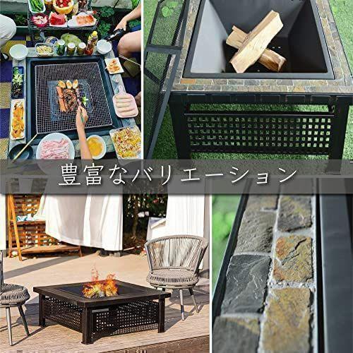 バーベキュー 焚火台 多人用 BBQ 庭 家族用 大型 テーブル キャンプ