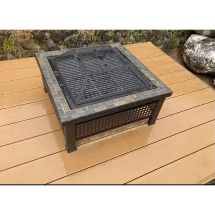 バーベキュー 焚火台 多人用 BBQ 庭 家族用 大型 テーブル キャンプ