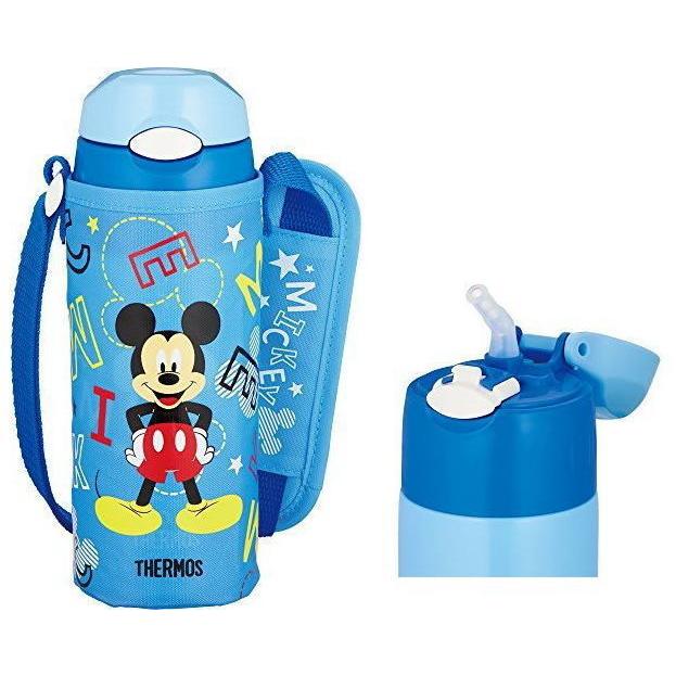 サーモス ワンタッチオープンタイプ ポーチ付き 水筒 真空断熱 ストローボトル ディズニーミッキー 400ｍｌ スカイブルー Fhl 401fds バラエティストアfield Yahoo 店 通販 Yahoo ショッピング