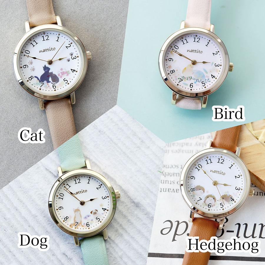 腕時計 レディース ユールン 猫 インコ 犬 ハリネズミ 動物 保育士 送料無料 小さめ プレゼント 可愛い プチプラ 20代 30代 お手頃 フィールドワーク 一年保証 | field work | 06