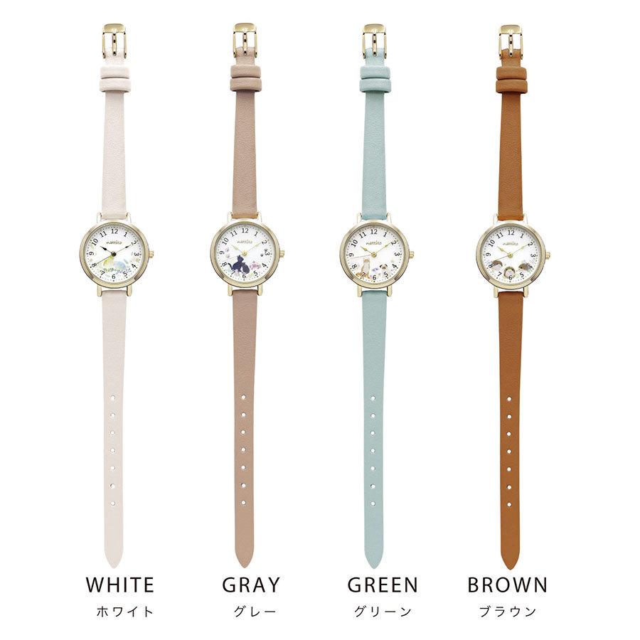 腕時計 レディース ユールン 猫 インコ 犬 ハリネズミ 動物 保育士 送料無料 小さめ プレゼント 可愛い プチプラ 20代 30代 お手頃 フィールドワーク 一年保証 | field work | 07