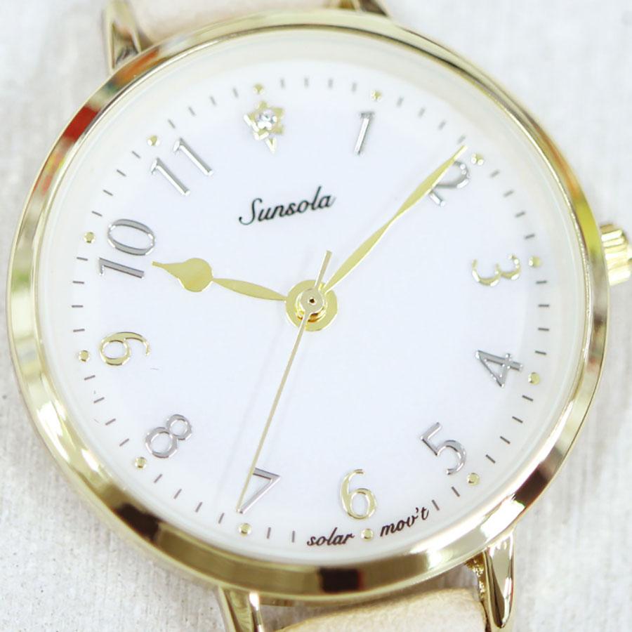 腕時計 レディース ソーラーウォッチ ソアレ 電池交換不要 かわいい おしゃれ 見やすい シンプル 通勤 通学 日本製ムーブ フィールドワーク 一年保証 | field work | 16
