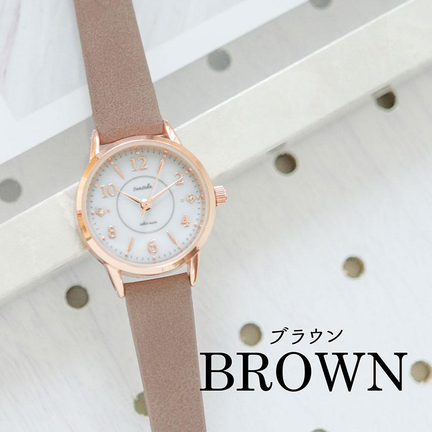 腕時計 レディース ソーラー テヤン 革ベルト シンプル ソーラーウォッチ 見やすい おしゃれ 可愛い きれい 仕事用 通勤 通学 小さめ トレンド フィールドワーク | field work | 14