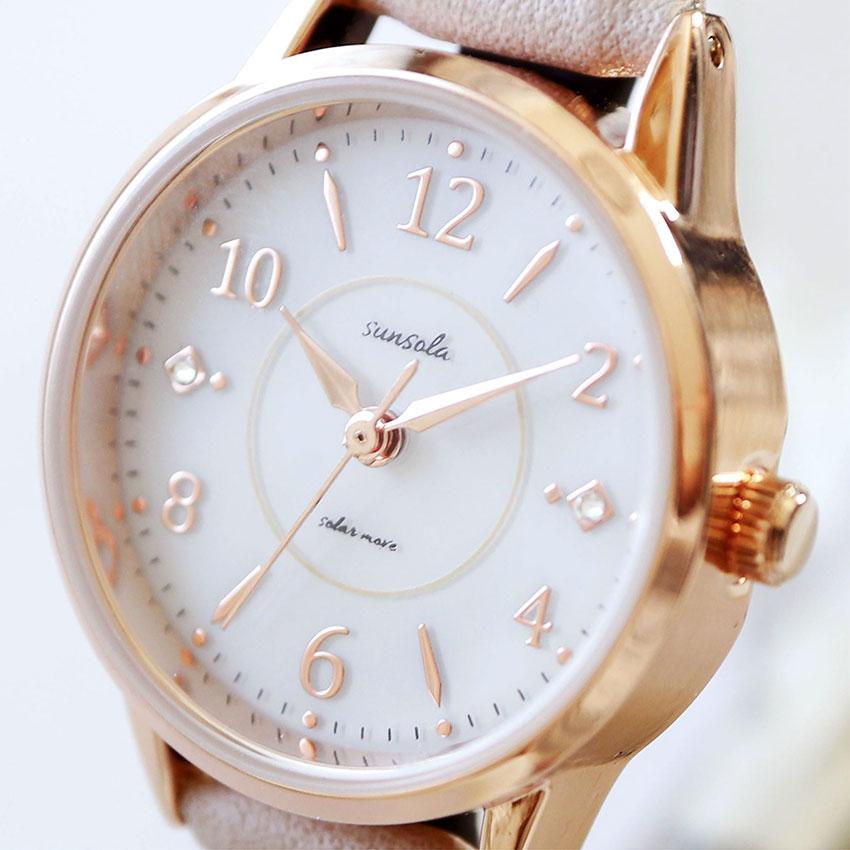 腕時計 レディース ソーラー テヤン 革ベルト シンプル ソーラーウォッチ 見やすい おしゃれ 可愛い きれい 仕事用 通勤 通学 小さめ トレンド フィールドワーク | field work | 15