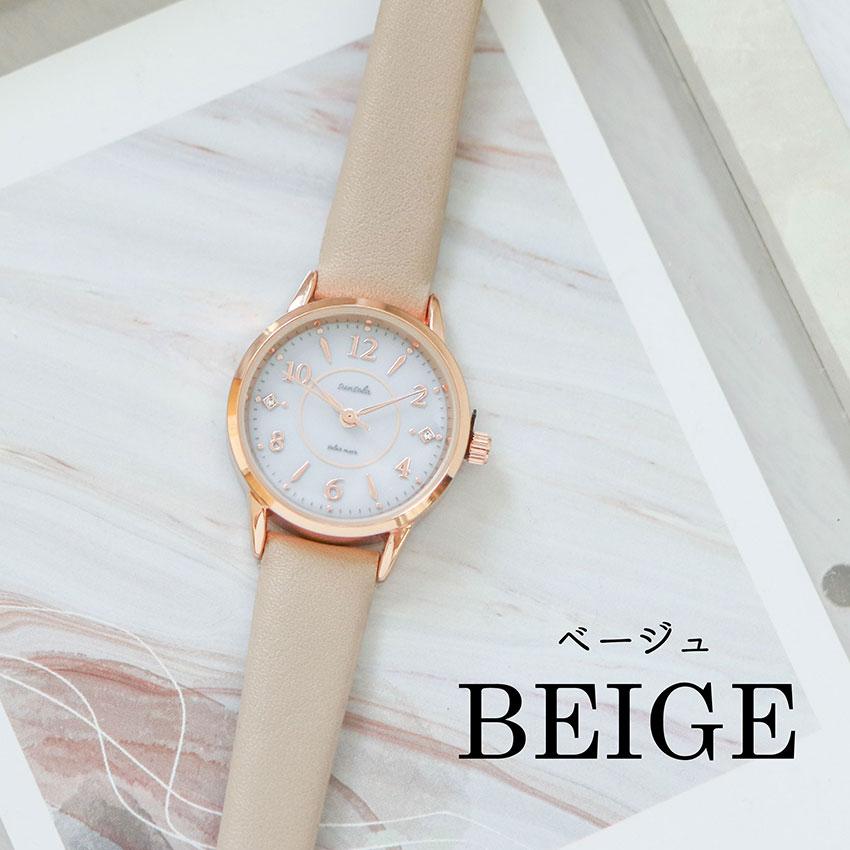 腕時計 レディース ソーラー テヤン 革ベルト シンプル ソーラーウォッチ 見やすい おしゃれ 可愛い きれい 仕事用 通勤 通学 小さめ トレンド フィールドワーク | field work | 08