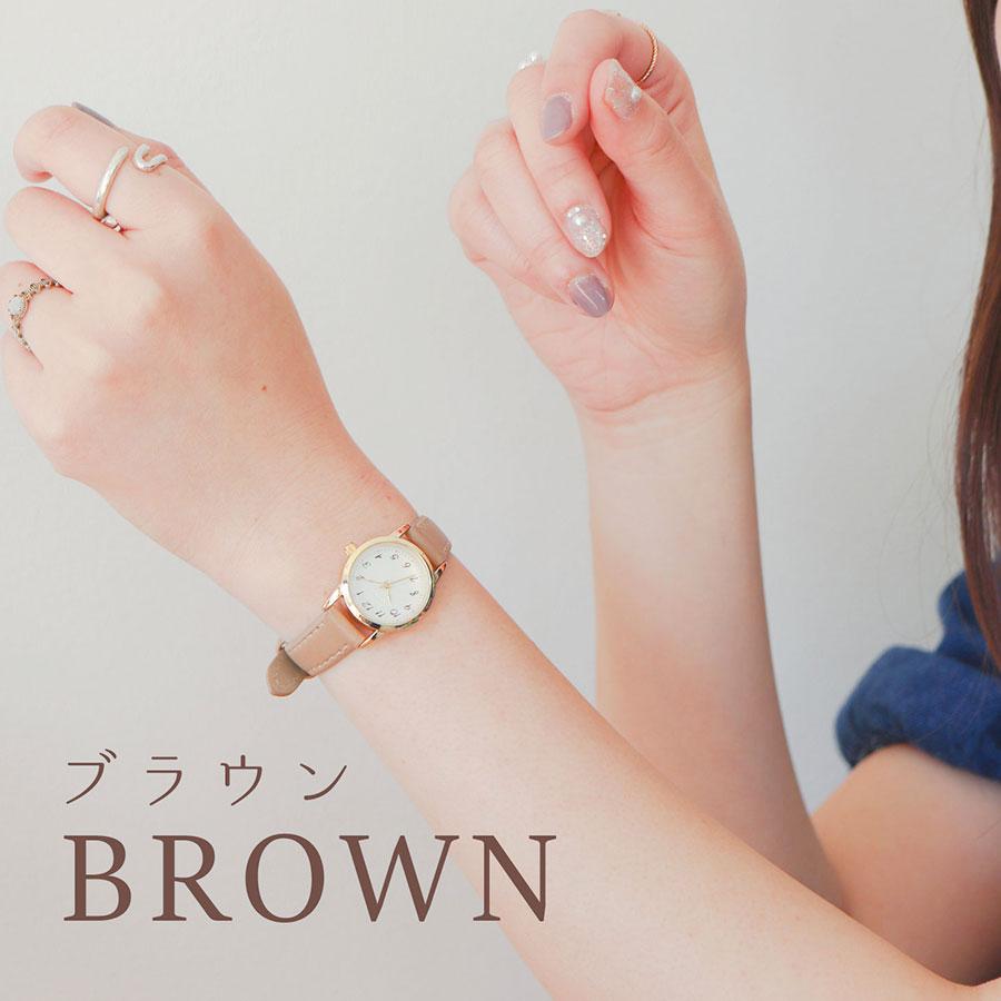 field work（フィールドワーク） 腕時計 レディース ヘーゼル 革ベルト