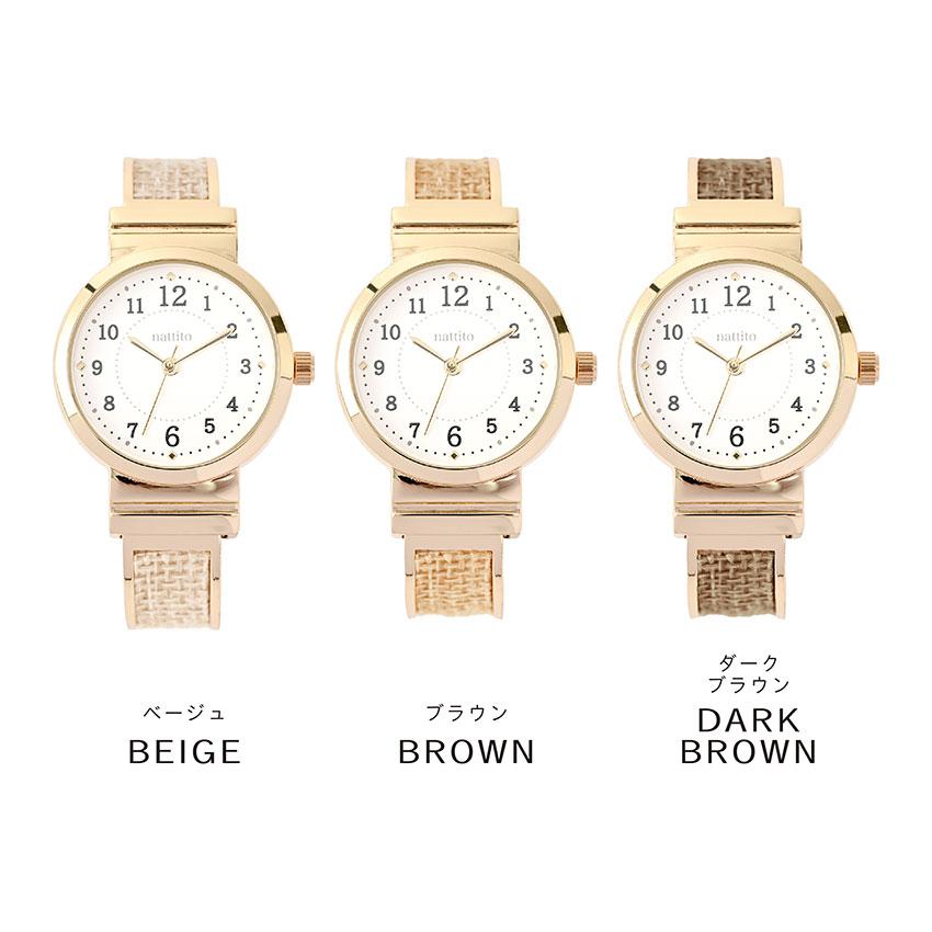 腕時計 レディース メタル バングル カミラ 金属ベルト 高見え 麻風 高級感  アクセ 雑貨  フィールドワーク 一年保証 日本製ムーブメント | field work | 06