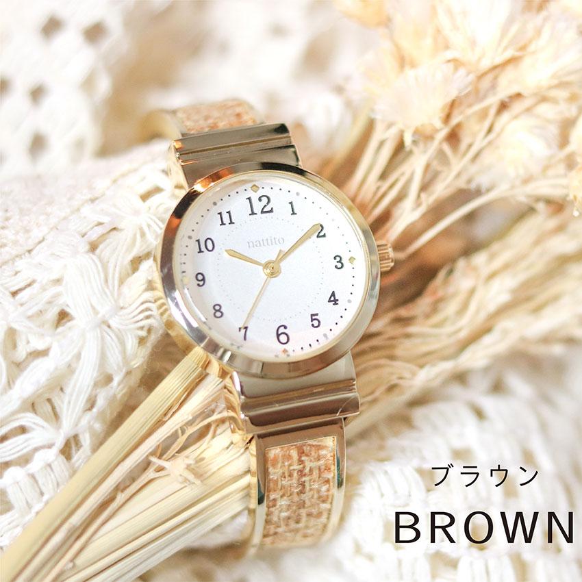 腕時計 レディース メタル バングル カミラ 金属ベルト 高見え 麻風 高級感  アクセ 雑貨  フィールドワーク 一年保証 日本製ムーブメント | field work | 10