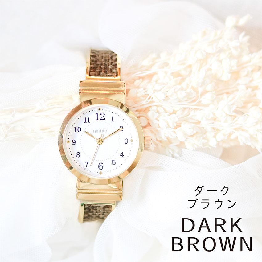 腕時計 レディース メタル バングル カミラ 金属ベルト 高見え 麻風 高級感  アクセ 雑貨  フィールドワーク 一年保証 日本製ムーブメント | field work | 12