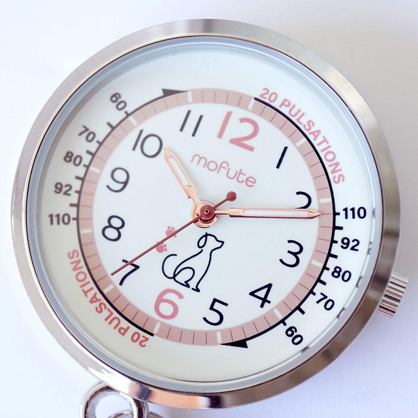 ナースウォッチ 懐中時計 腕時計 レディース アニマルリール 動物 インコ うさぎ ゾウ 犬 猫 ネコ 蓄光 クリップ 脈拍メモリ 仕事用  看護師 フィールドワーク | field work | 19