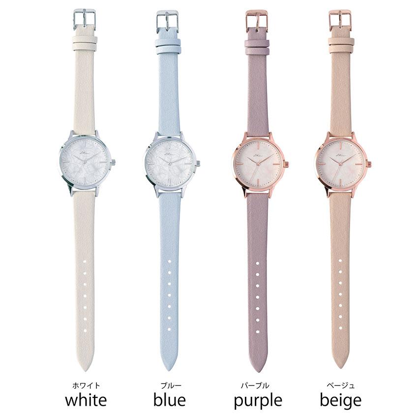 腕時計 レディース 腕時計 レディース 革ベルト シェルフ かわいい 花柄 フラワー シェル風 上品 高見え 通勤 通学 仕事用 プチプラ 20代 30代 フィールドワーク | field work | 06
