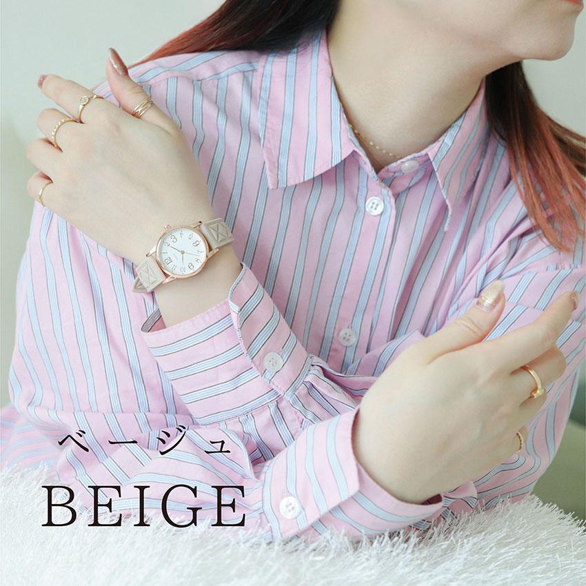 腕時計 レディース シリコンベルト ロキ キルティング風　くすみカラー  見やすい ビジネス  通学 トレンド プレゼント 可愛い プチプラ フィールドワーク | field work | 10