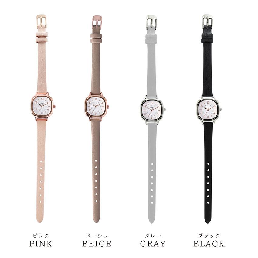 腕時計 レディース スターク 革ベルト スクエア 四角 ビジネス シンプル 高級感 見やすい 学校 オフィス 仕事 プレゼント 高品質 プチプラ フィールドワーク | field work | 06