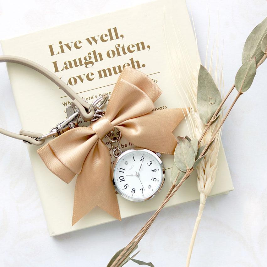 キーチェーン 時計 リブピ ストラップキーチェーン リボン かわいい 見やすい 通勤 仕事用 送料無料 小さめ 高見え  可愛い プチプラ フィールドワーク | field work | 11