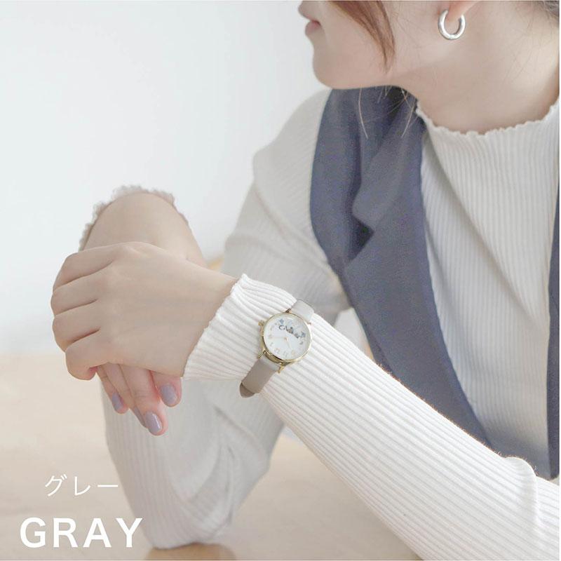 腕時計 レディース ミュレ ネコ 猫 ネコモチーフ 花 可愛い 水彩風 動物 アニマル モフッテ mofute にゃんこ 猫 通勤 通学 仕事 子ども キッズ フィールドワーク | field work | 11