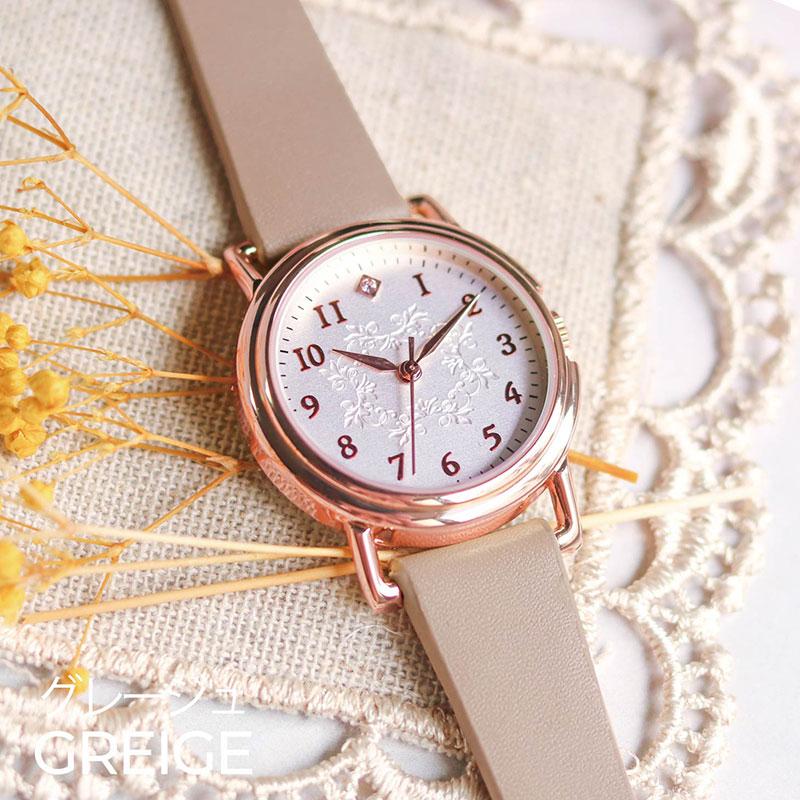 腕時計 レディース マスカ 革ベルト シンプル きれいめストーン おしゃれ レディース プチプラ 仕事 通勤 通学 見やすい 日本製ムーブ 20代 30代 お手頃 安い | field work | 11