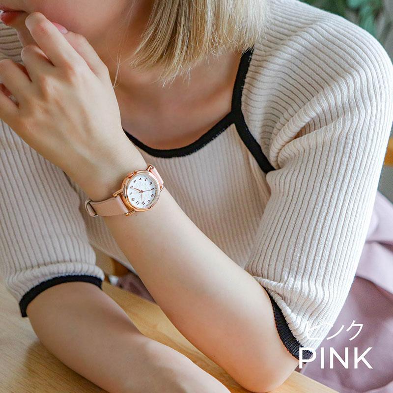 腕時計 レディース マスカ 革ベルト シンプル きれいめストーン おしゃれ レディース プチプラ 仕事 通勤 通学 見やすい 日本製ムーブ 20代 30代 お手頃 安い | field work | 12
