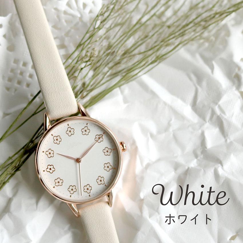 腕時計 レディース 革ベルト メアリー かわいい 花柄 上品 高見え 刻印 通勤 通学 仕事用 ビジネス くすみカラー ニュアンスカラー プチプラ フィールドワーク | field work | 09