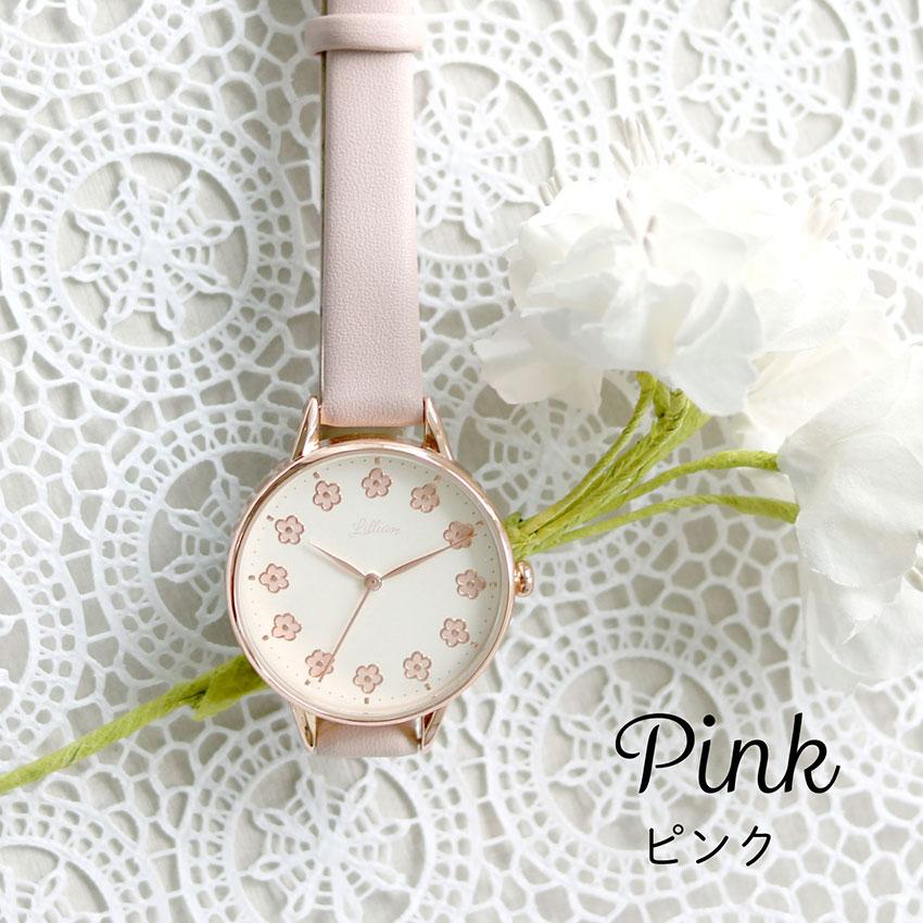 腕時計 レディース 革ベルト メアリー かわいい 花柄 上品 高見え 刻印 通勤 通学 仕事用 ビジネス くすみカラー ニュアンスカラー プチプラ フィールドワーク | field work | 13