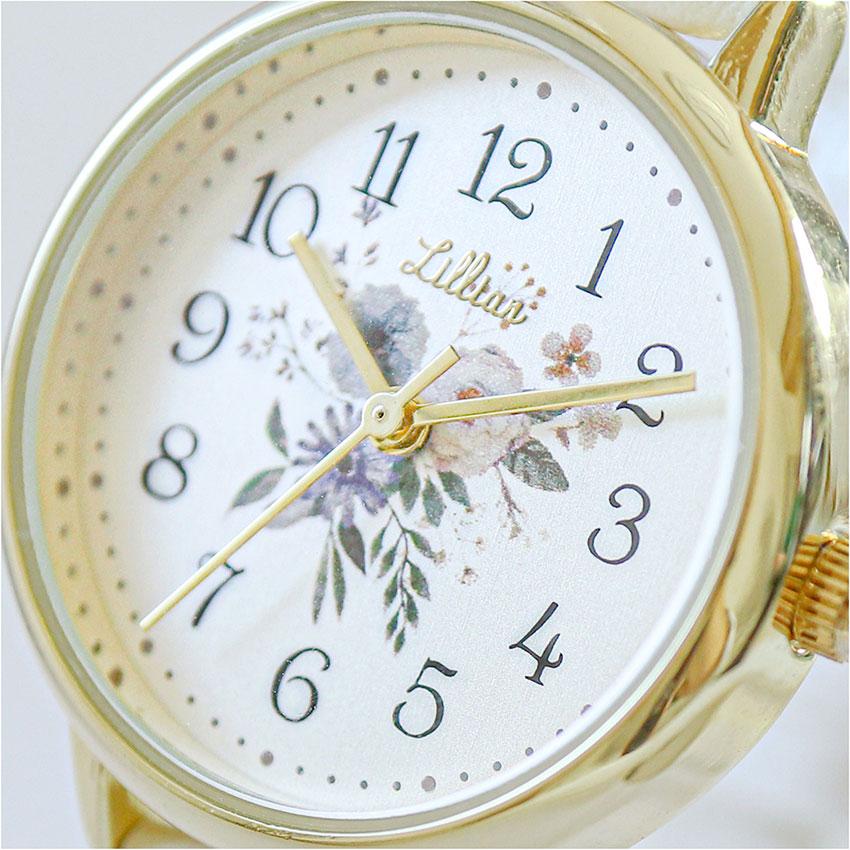 腕時計 レディース ガーデン 革ベルト 花柄 花 高見え かわいい きれい 高級感 仕事 通勤 通学 大きめ トレンド 人気 オススメ 高品質 可愛い フィールドワーク | field work | 15