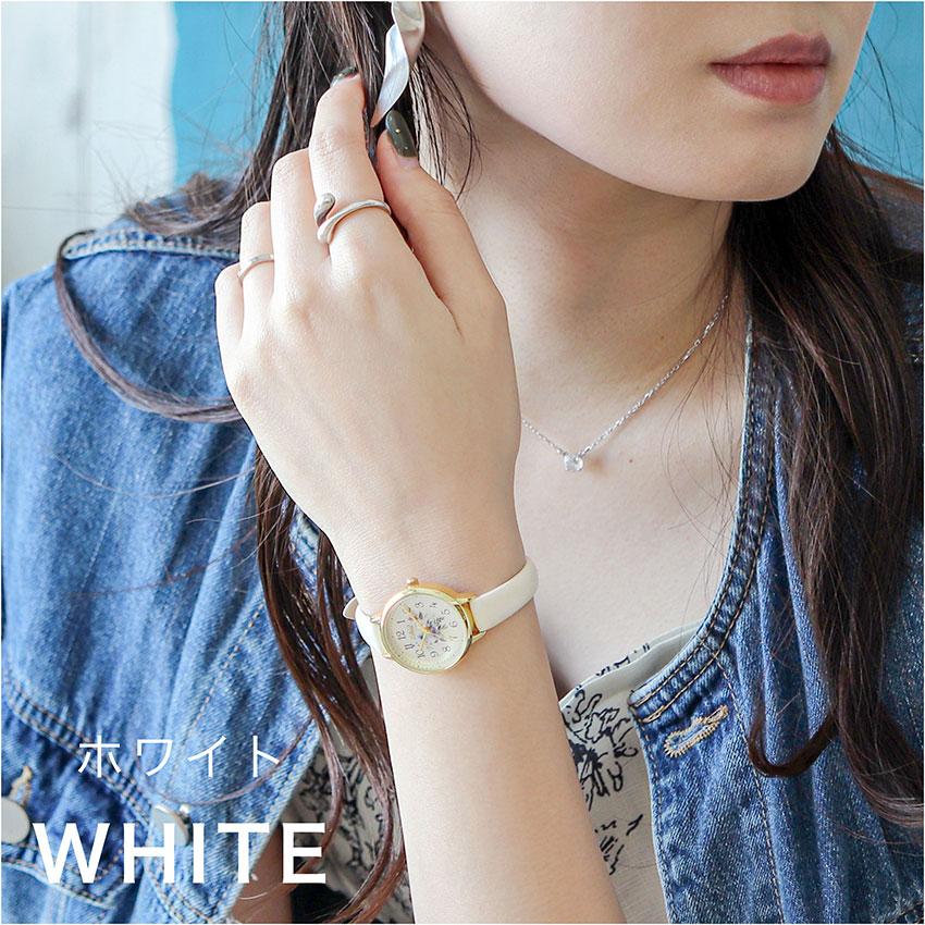 腕時計 レディース ガーデン 革ベルト 花柄 花 高見え かわいい きれい 高級感 仕事 通勤 通学 大きめ トレンド 人気 オススメ 高品質 可愛い フィールドワーク | field work | 07