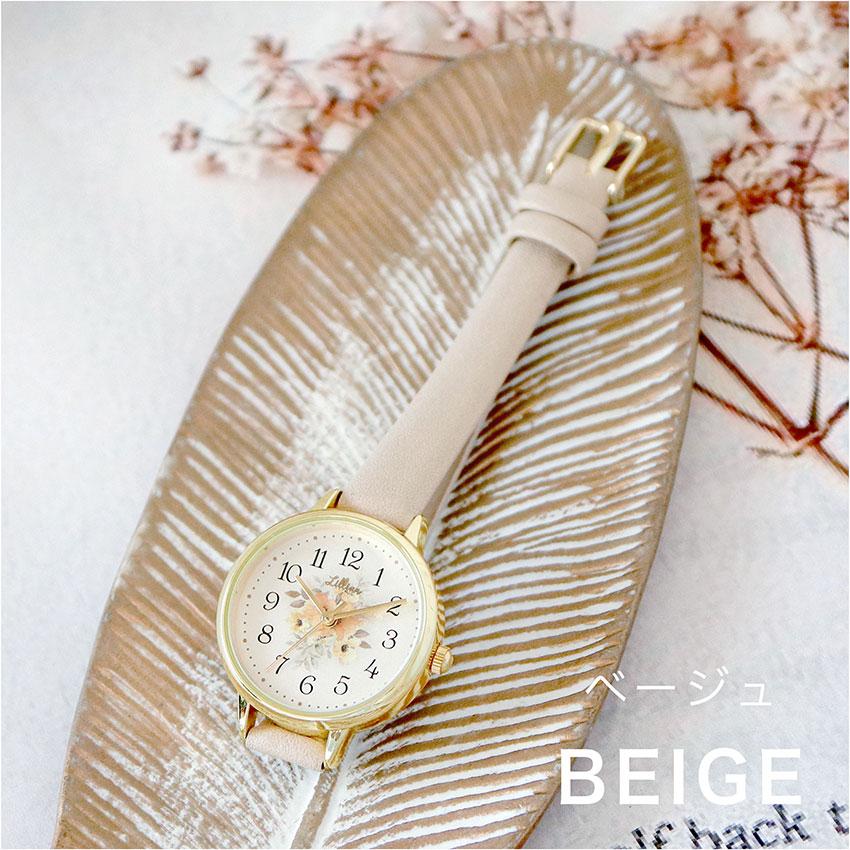 腕時計 レディース ガーデン 革ベルト 花柄 花 高見え かわいい きれい 高級感 仕事 通勤 通学 大きめ トレンド 人気 オススメ 高品質 可愛い フィールドワーク | field work | 10