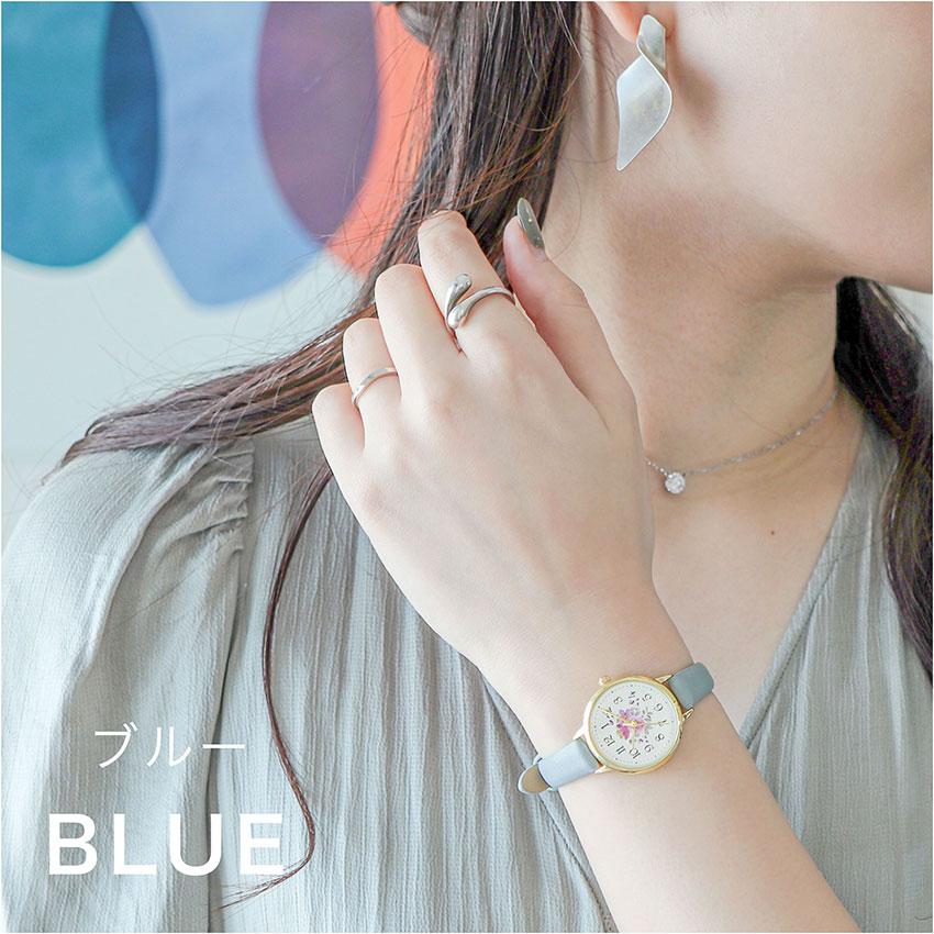 腕時計 レディース ガーデン 革ベルト 花柄 花 高見え かわいい きれい 高級感 仕事 通勤 通学 大きめ トレンド 人気 オススメ 高品質 可愛い フィールドワーク | field work | 13