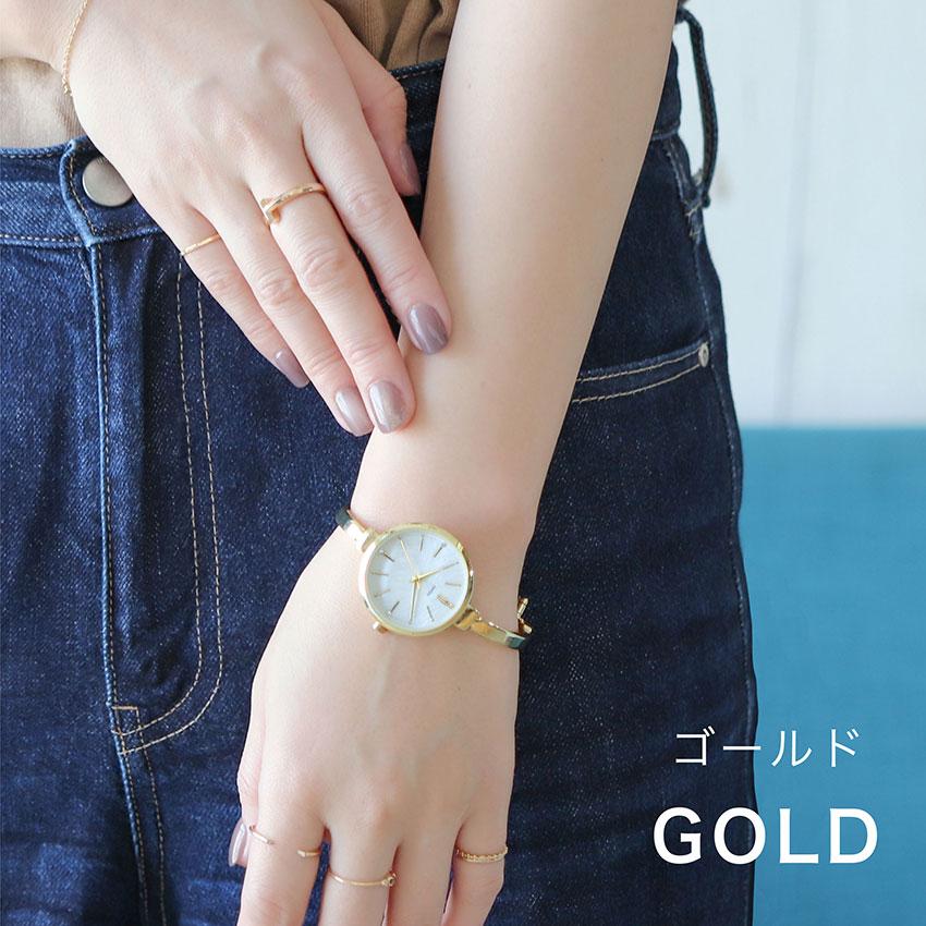 field work（フィールドワーク） 腕時計 レディース メタル バングル