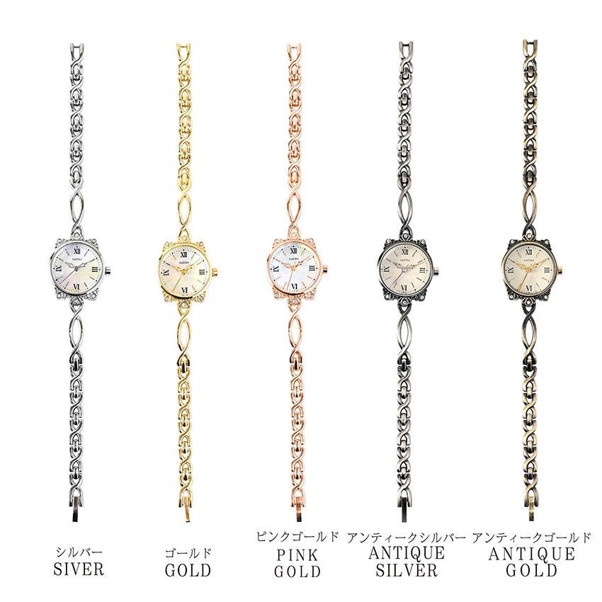 腕時計 レディース アメル ブレスレット 高級感 高見え アンティーク おしゃれ チェーン 仕事用 シェル  着脱簡単 小さめ 可愛い フィールドワーク 20代 30代 | field work | 07