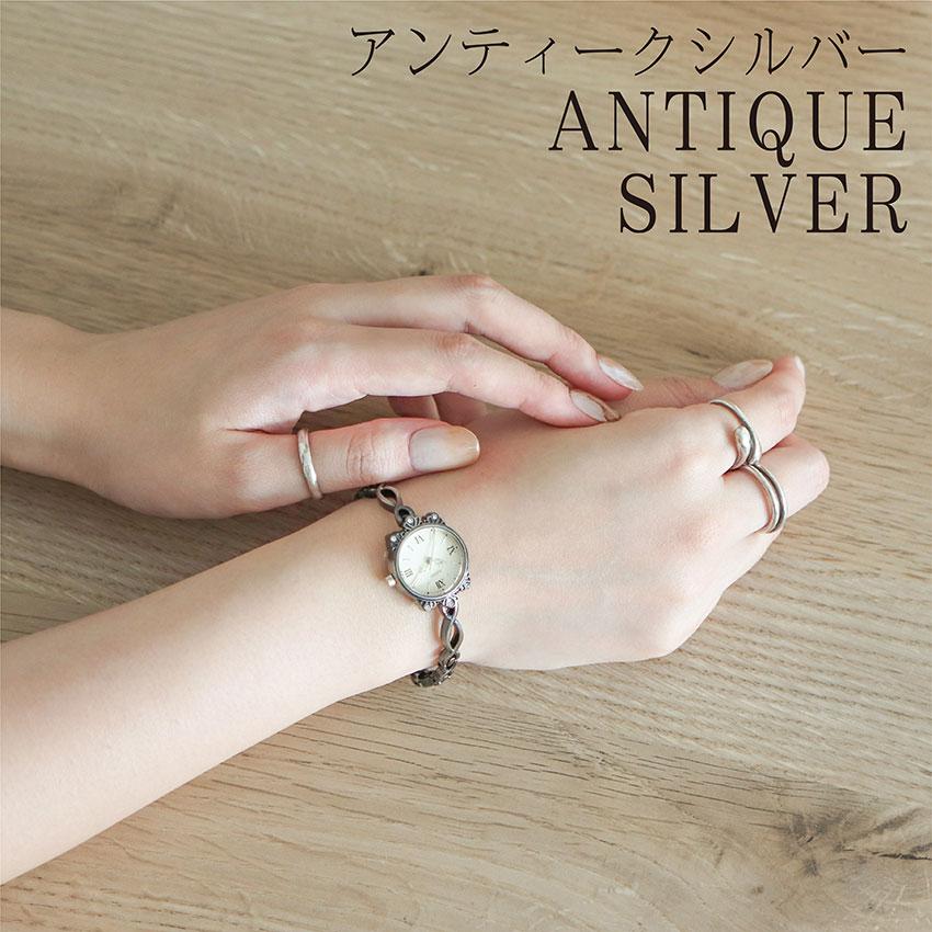腕時計 レディース アメル ブレスレット 高級感 高見え アンティーク おしゃれ チェーン 仕事用 シェル  着脱簡単 小さめ 可愛い フィールドワーク 20代 30代 | field work | 14