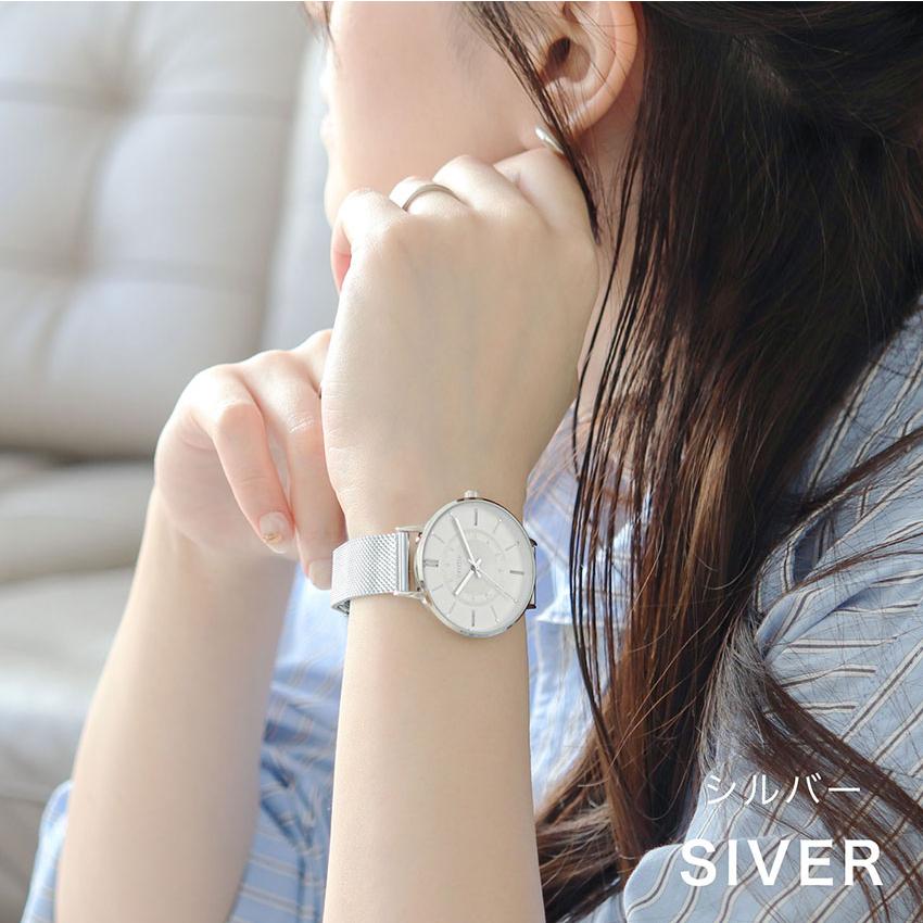 腕時計 レディース メッシュベルト 大きめ ユニッシュ 高見え 着脱簡単 使いやすい 高級感 メンズ 男女兼用 仕事用 ビジネス 通勤 通学 フィールドワーク | field work | 07