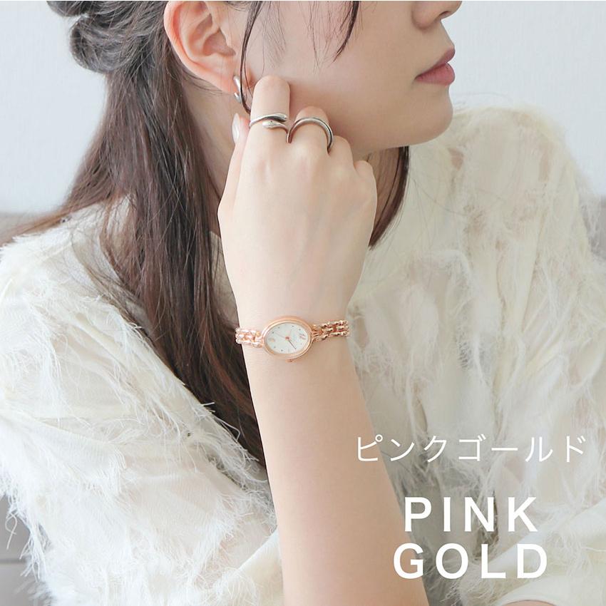 腕時計 レディース 3気圧防水 シェルダ メタルバンド メタルベルト 高級感 楕円 オーバル シェル パール 仕事用 ビジネス かわいい 小さめ フィールドワーク | field work | 12