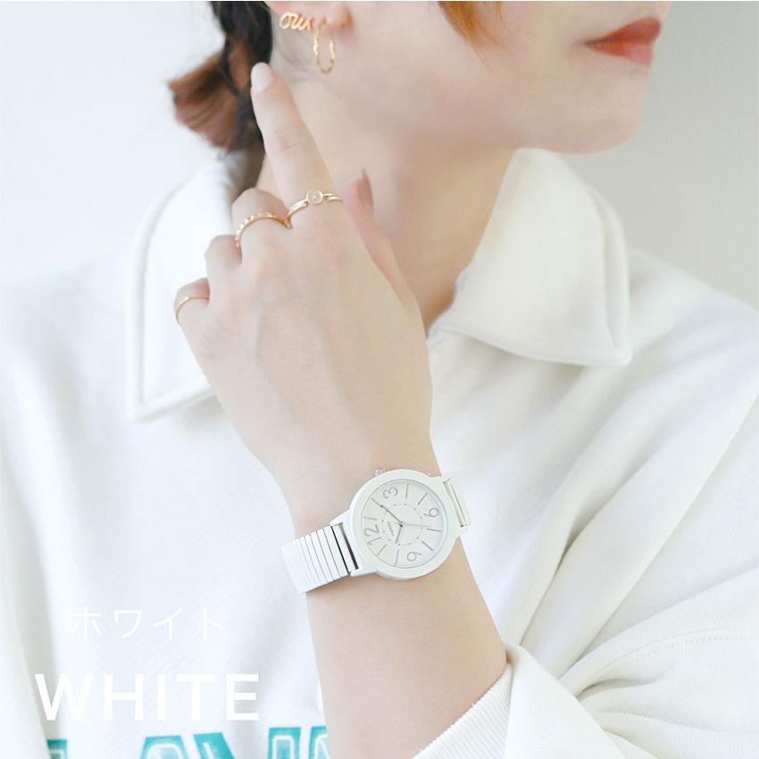 腕時計 レディース ジャバラ ソフジャ 柔らかジャバラ みやすい かわいい カジュアル プチプラ ビジネス 通勤 通学 フィールドワーク 一年保証 日本製ムーブ | field work | 09