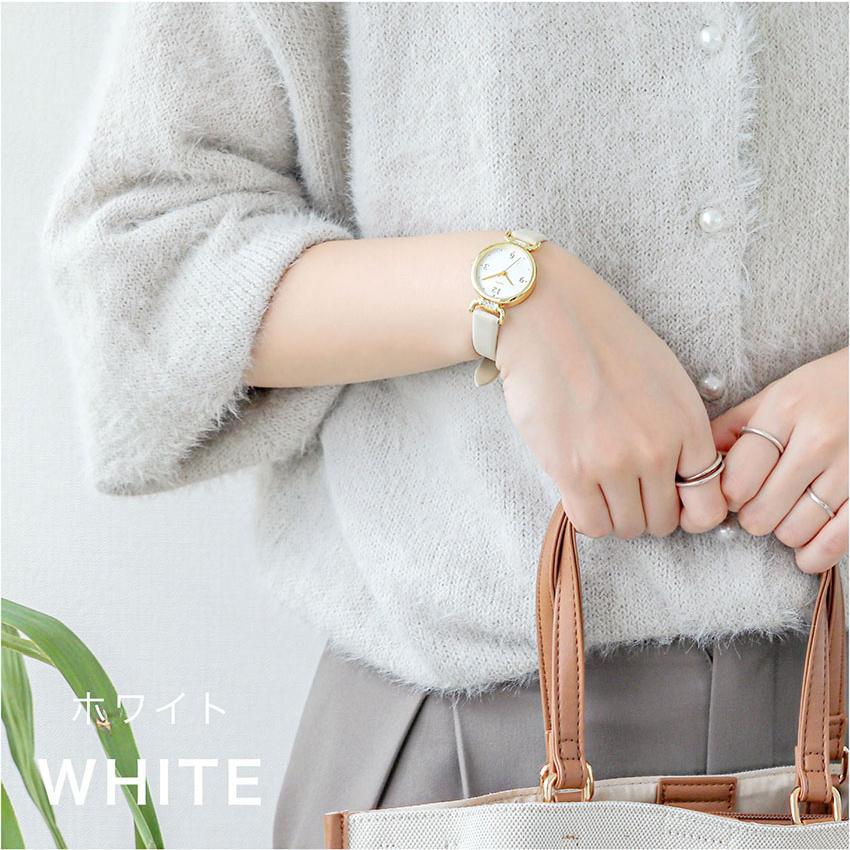 腕時計 レディース 革ベルト ジュエリア ストーン 高みえ 仕事用 通勤 通学 ビジネス 送料無料 小さめ ニュアンスカラー 可愛い 20代 30代 フィールドワーク | field work | 08