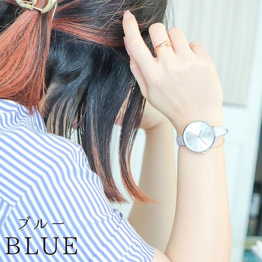 腕時計 レディース 革ベルト フラッシュ かわいい おしゃれ 大きめ 仕事用 通勤 通学 ビジネス ニュアンスカラー 高見え プレゼント  プチプラ フィールドワーク | field work | 14